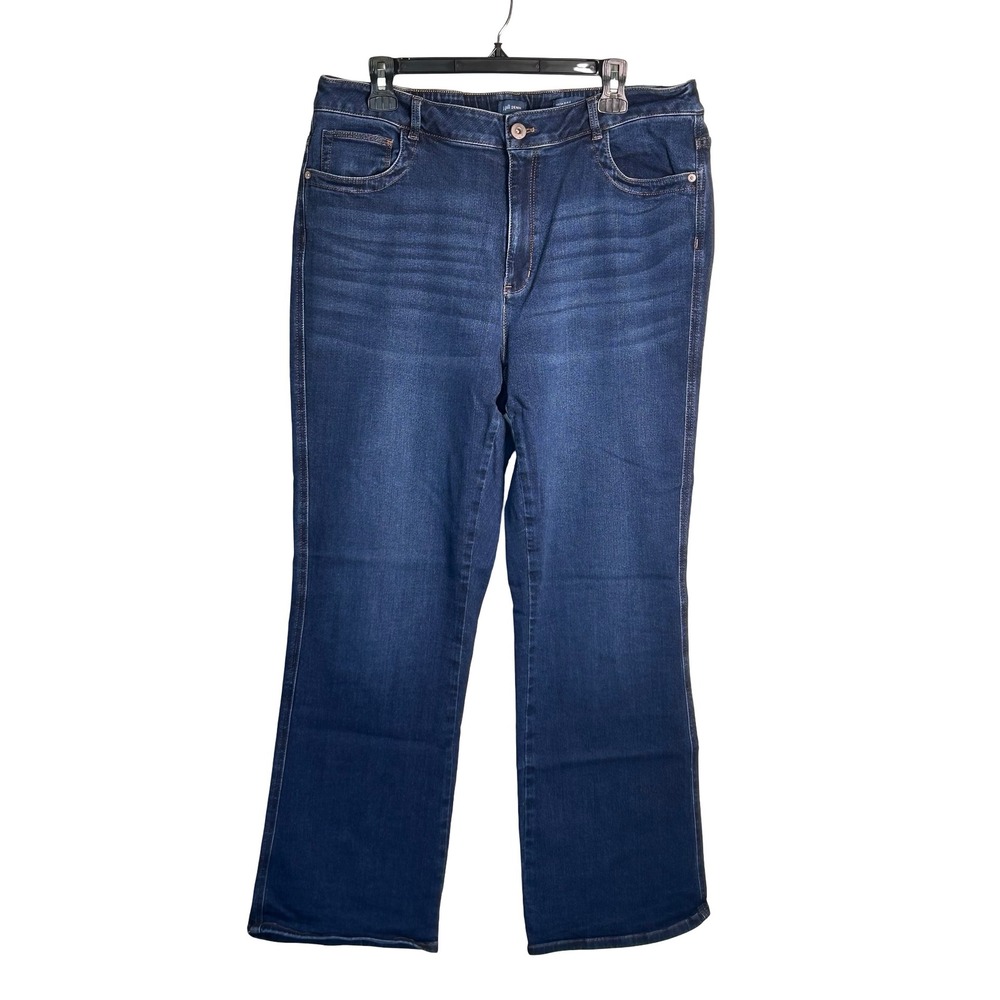 J. Jill Denim High Rise Boot Cut Jeans Size 18 Minimalist Casual Stretch Comfort
